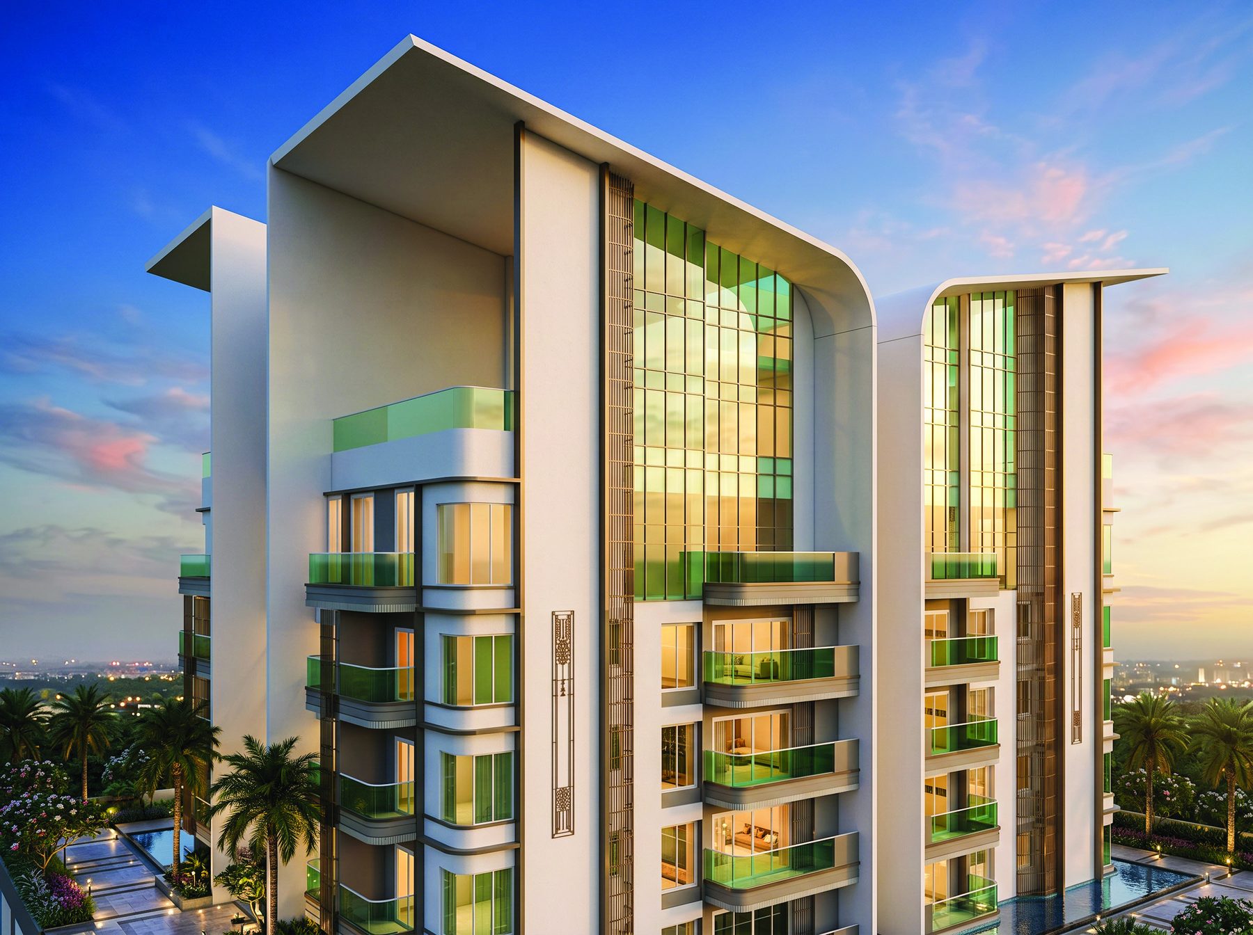 Upper floors and crown canopy of 9 Tara Crest
