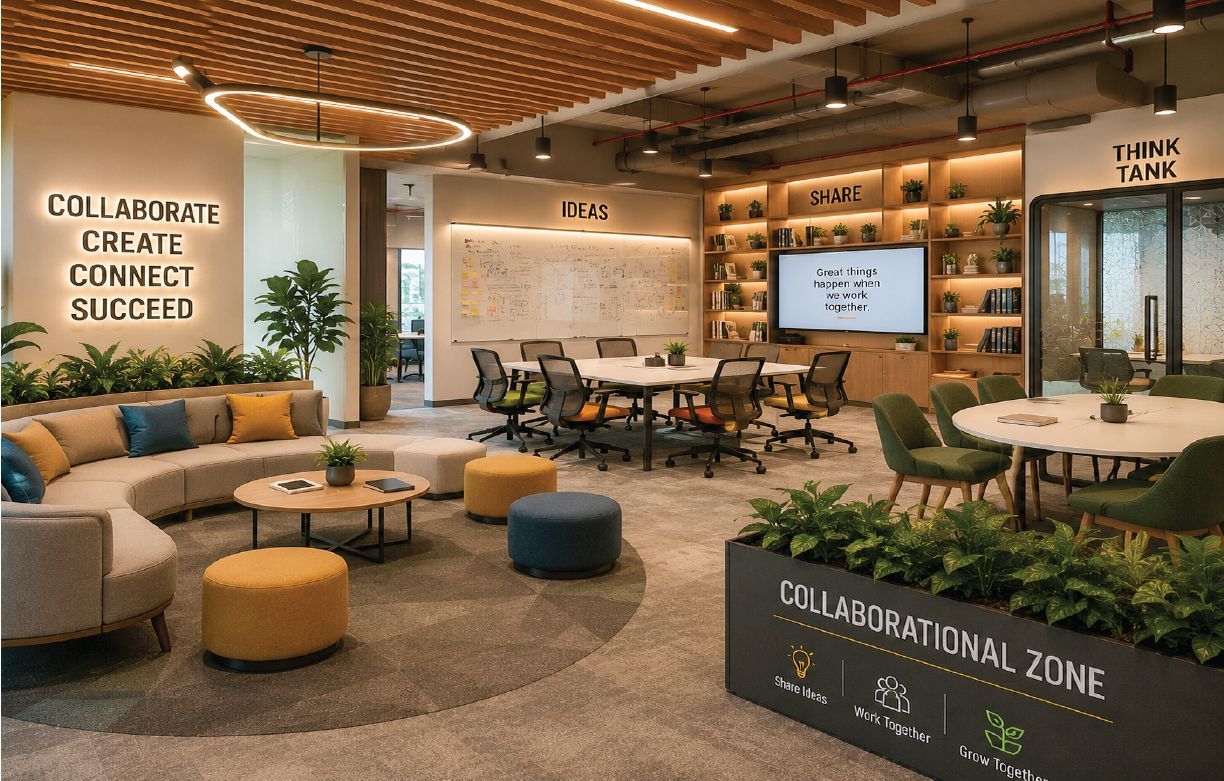 Collaboration zone and boardroom